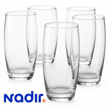 Imagem de Jogo 6 Copos Long Drink de Vidro Nadir Oca 300ml Incolor Kit 6 PeçasEn