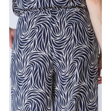 Imagem de Calça Pantalona Feminina Estampada Marisa Azul-58475, Azul, P