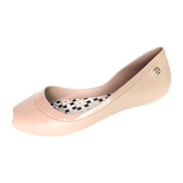 Imagem de Sandália Feminina Peep Toe Adulto 50003 - Miss-Miss Calçados, Caqui, 3