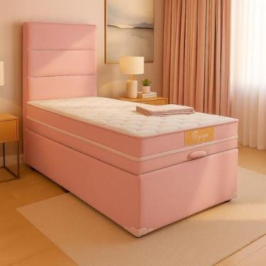Imagem de Cama Infantil Mini Cama Box Baú 70x150cm Com Colchão D28 l Genki Kenko