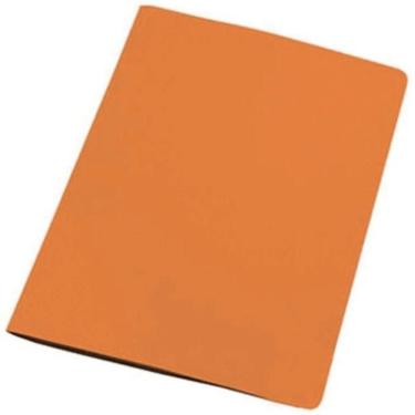 Imagem de Pasta Grampo Trilho Papel Ofício Laranja 20un - Polycart