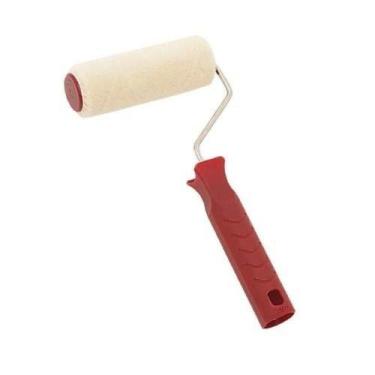 Imagem de Rolo Epóxi Fibra 9cm Com Cabo - Ideal Para Tinta Epóxi E Acabamentos -