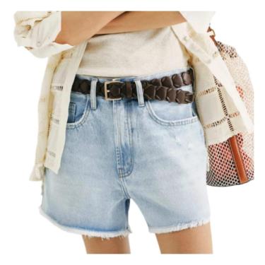 Imagem de Shorts Jeans Feminino Hering Reto Curto Azul Claro HCF91ASN-Feminino