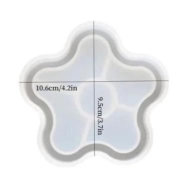 Imagem de Molde De Silicone Para Porta-Copos De Resina Epóxi Cristal: Formatos Q