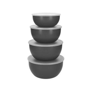 Imagem de CONJUNTO KITCHENAID DE 4 TIGELAS DE PREPARAÇÃO MULTIUSO CINZA KQG176OSCGG