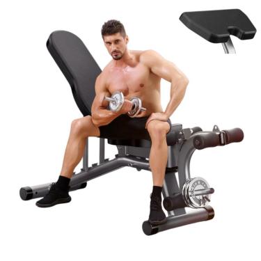 Imagem de Banco Ajustável Cadeira De Fitnnes Treino Multifuncional