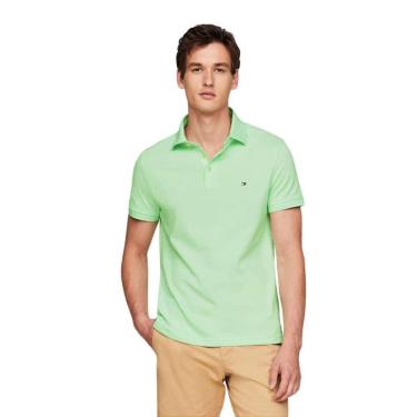 Imagem de Camiseta Gola Polo Tommy Hilfiger 1985 Verde Claro Regular-Masculino