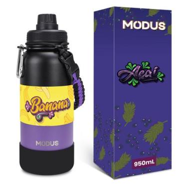 Imagem de Garrafa Térmica Água Café Suco MODUS 950ml Esportiva Aço Inoxidável Is