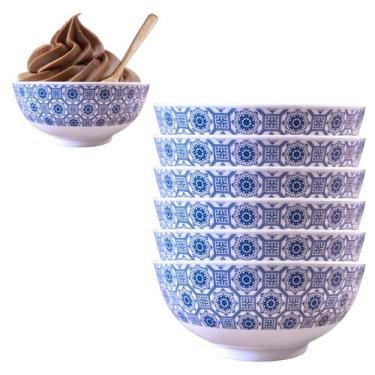 Imagem de 6 Tigelas Redonda em Melamina Bowl 500ml Decorada - Sk