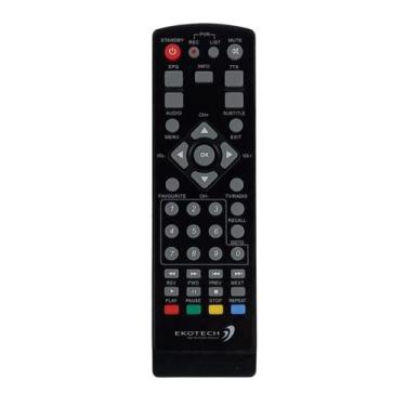 Imagem de Controle Remoto Ekotech Para Conversor Tv Digital Televisão - Portway