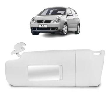 Imagem de Quebra Sol Canelado Cinza com Caixa Espelho + Bolsa Volkswagen Polo 20