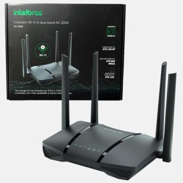 Imagem de Roteador Intelbras Wi-fi 6 Dual Band Rx3000 Até 800 Megas