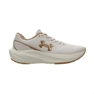 Imagem de Tênis de corrida feminino under armour wing 2 creme, 37, Creme