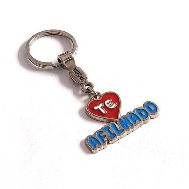 Imagem de Chaveiro Metal Lembrancinha Presente Te Amo Afilhado - Lojão Impérioma