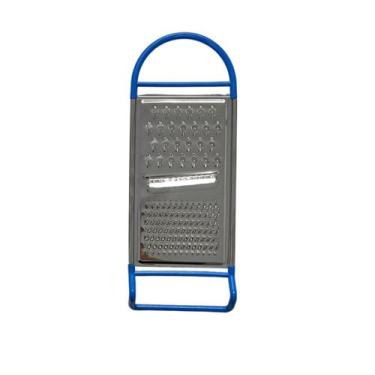 Imagem de Ralador de Inox de Uso Manual 3 Faces Para Alimentos C/Apoio COR:Azul 