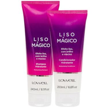 Imagem de Kit Liso Mágico 1 Shampoo 240ml 1 Condicionador 200ml Lowell