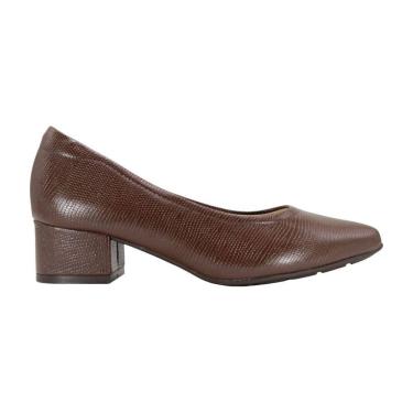 Imagem de Sapato Modare Feminino Salto Baixo Bloco Café