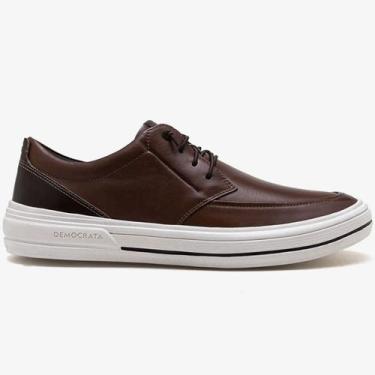 Imagem de Sapatênis Democrata Clay Masculino Marrom, Conhaque, 41