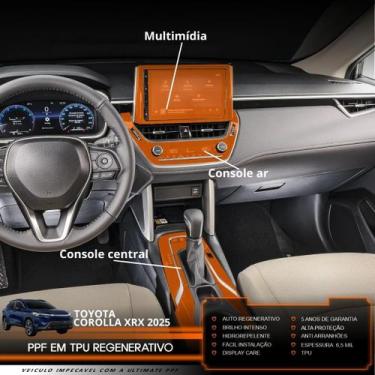 Imagem de PPF Conso Central Ar Multimídia Corolla Cross XRX Hybrid 25 - Ultimate