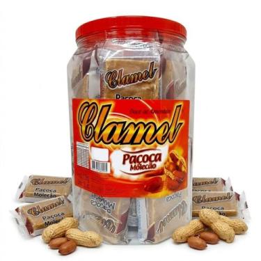 Imagem de Paçoca Molecão Clamel 1,2kg com 20 Unidades Embaladas Individualmente 
