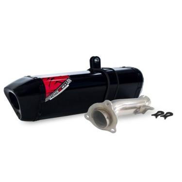 Imagem de Escape / Ponteira Coyote TRS 2 Way Alumínio - Z-800 - Kawasaki, Preto
