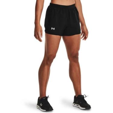 Imagem de Short 2in1 Under Armour Fly By 2.0 Feminino, Preto, M