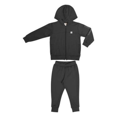 Imagem de Conjunto Menino Preto Moletom Have Fun, 10, Preto