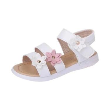 Imagem de Sandálias Florais De Princesa Para Meninas Verão 2024, Calçados Para C