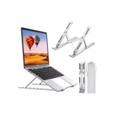 Imagem de Suporte Notebook Aluminio Ajustável Dobrável Antiderrapante - Lukton