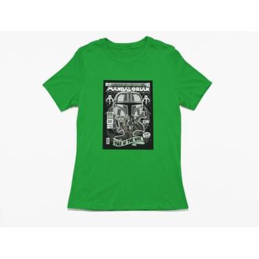 Imagem de Camiseta Poster Pop Style Inspiração MANDALORIAN Estampa DTF 100% Algo