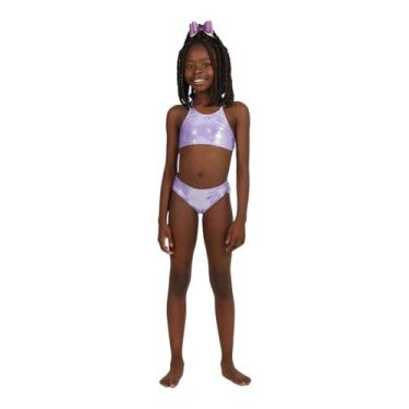 Imagem de Biquini cropped sereia siri kids infantil lavanda 39220, Lilás, 12