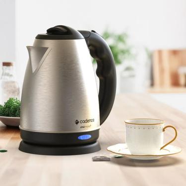 Imagem de Chaleira Elétrica Cadence Inox 1,8L com Aquecimento Rápido e Desligamento Automático 110V