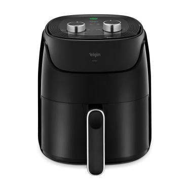 Imagem de Fritadeira Air Fryer sem Óleo Elgin Air Fácil 4L 1400W com Cesto Quadrado e Grelha Removível 220V