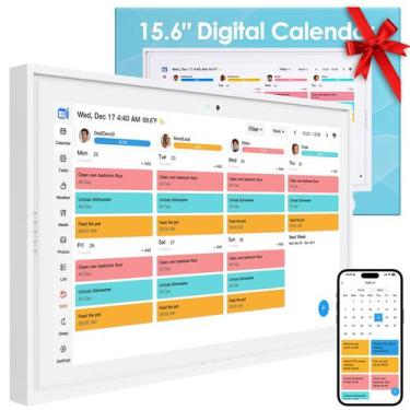 Imagem de Calendário Eletrônico de Parede RIRMJOR 15,6" Touchscreen 2K 4+64 GB