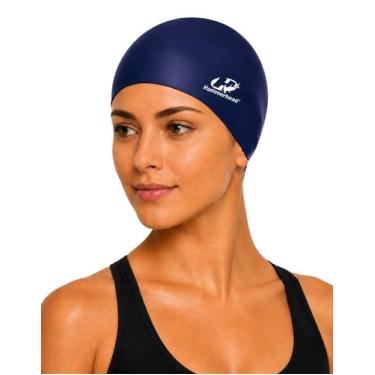 Imagem de Touca Natação Silicone Slim Polybag Hammerhead Alta Elasticidade 30% M