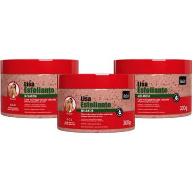 Imagem de Kit 3 Esfoliante Corporal Facial Lisa BioSoft Melancia Vitamina C Cola