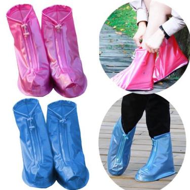 Imagem de Capa p/ Sapato infantil Estilo Botinha Impermeável p/ Chuva do 29 ao 3