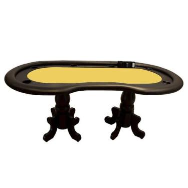 Imagem de Mesa De Poker Linha Torres com Borda Estofada e Porta Copos - 2,0x1,0m