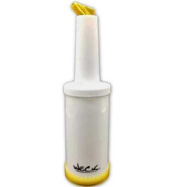 Imagem de Kit 4 Garrafa Store`n Pour 1l Amarela Weck para Licores Caldas Sucos Bartender
