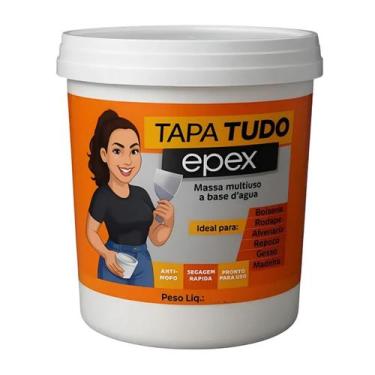 Imagem de Adesivo Massa Super Flex Tapa Tudo Furos Trincas Pote Branco Tamando:3