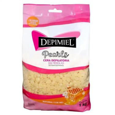 Imagem de Cera Depilatória em Pérolas Depimiel 1Kg Tipos:Natural Mel