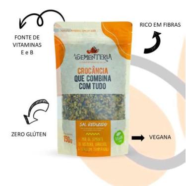 Imagem de Mix de Sementes Sal Reduzido 1000g - A Sementeria, 1kg