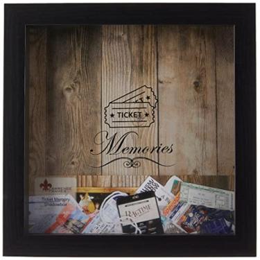 Imagem de Lawrence Frames Porta-bilhete preto 10 x 10 Shadow Box