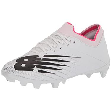 Imagem de New Balance Tênis de futebol masculino Furon Dispatch Fg V6, Branco/Prata, 38