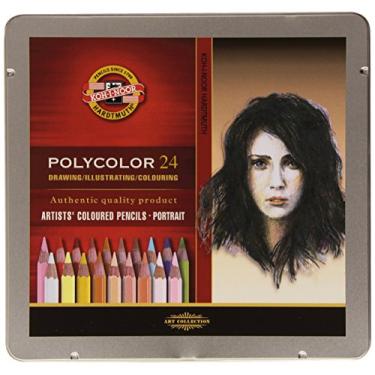 Imagem de Koh-I-Noor KOH-I-NOOR Lápis de cor do artista de retrato multicolorido (conjunto de 24), 3824024014PL