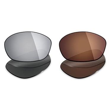 Imagem de 2 pares de lentes polarizadas de substituição da Mryok para óculos de sol Oakley XS Fives – Opções
