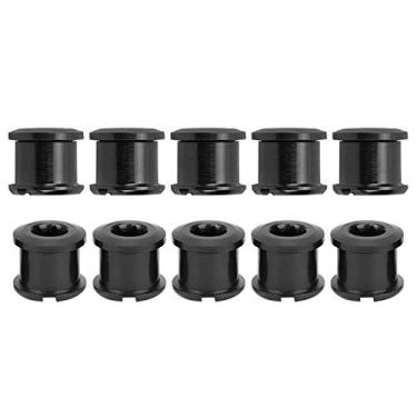 Imagem de Parafusos de coroa de corrente parafusos de disco acessório, 10 peças Parafuso de roda de corrente de montagem simples, viagem para bicicleta de estrada mountain bike casa(Preto)