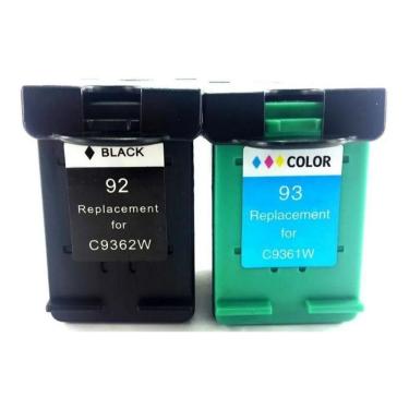 Imagem de Kit 2 Cartucho Comp 93 E 92 P Impressora Psc 1510 1500