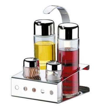 Imagem de Galheteiro Inox Brinox Parma 5 Peças