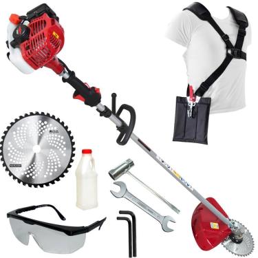 Imagem de Roçadeira Lateral Premium Kawashima KW2600T 25,4cc 2 Tempos á Gasolina Motor M2600 de Alta Potência Com Empunhadura Circular